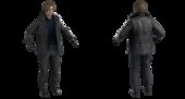 Leon Scott Kennedy CON CHAQUETA de Resident Evil 9 Requiem CON MOVIMIENTO EN BOCA Y CEJAS CON ACCESORIOS Y BARBA CON SUS DOS CAMISAS TODO EN UNO